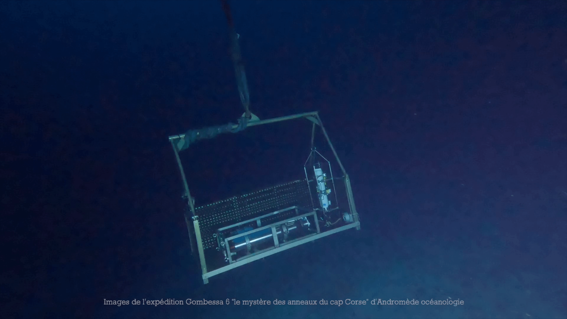 SubOcean methane sensor in the depths of the Mediterranean Sea off the Cap Corse